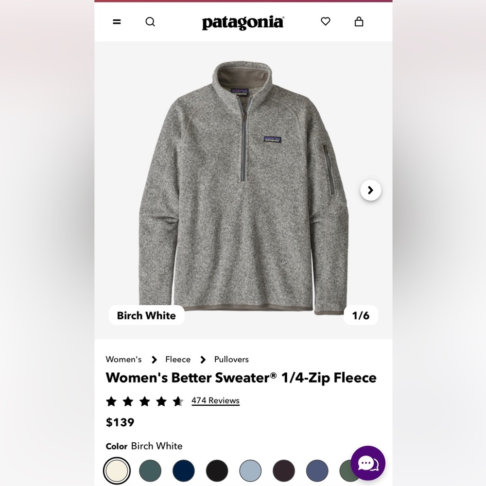 Women’s Patagonia 1/4 Fleece